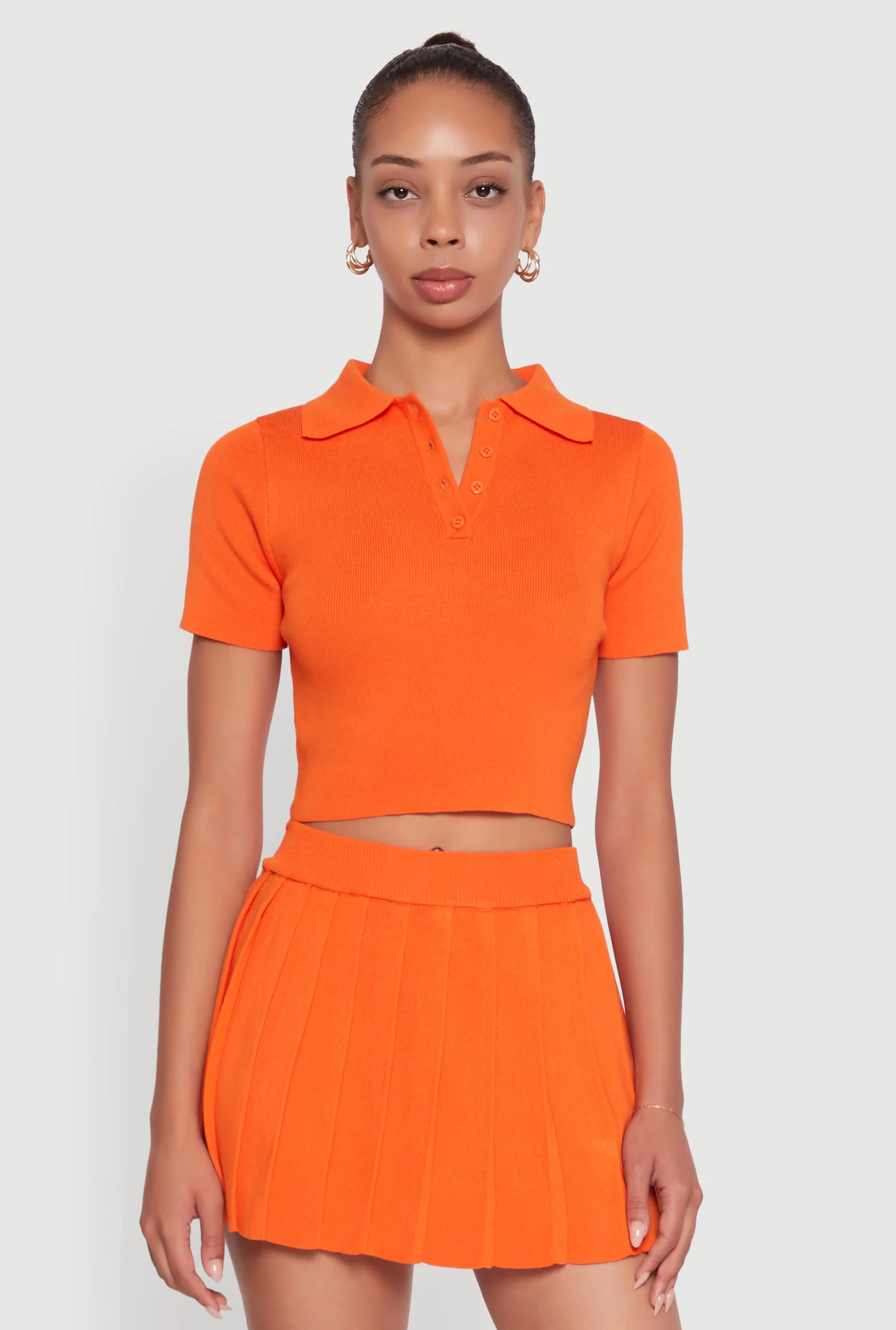 Daisy Classic Fit Short Sleeve Cropped Polo Shirt sold by Rainbow