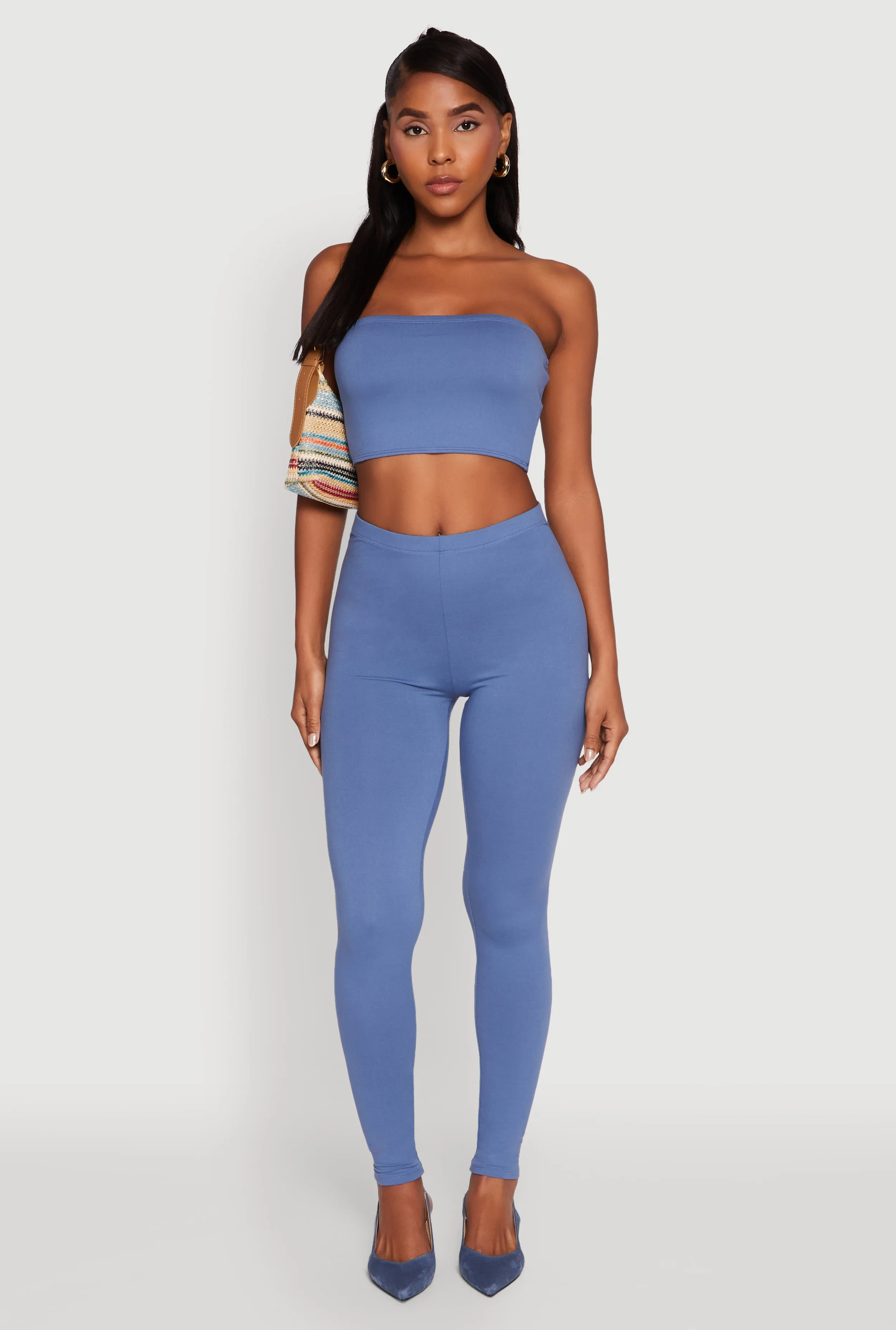 Trendy Solid Cropped Bandeau Top sold by Rainbow product image thumbnail 2