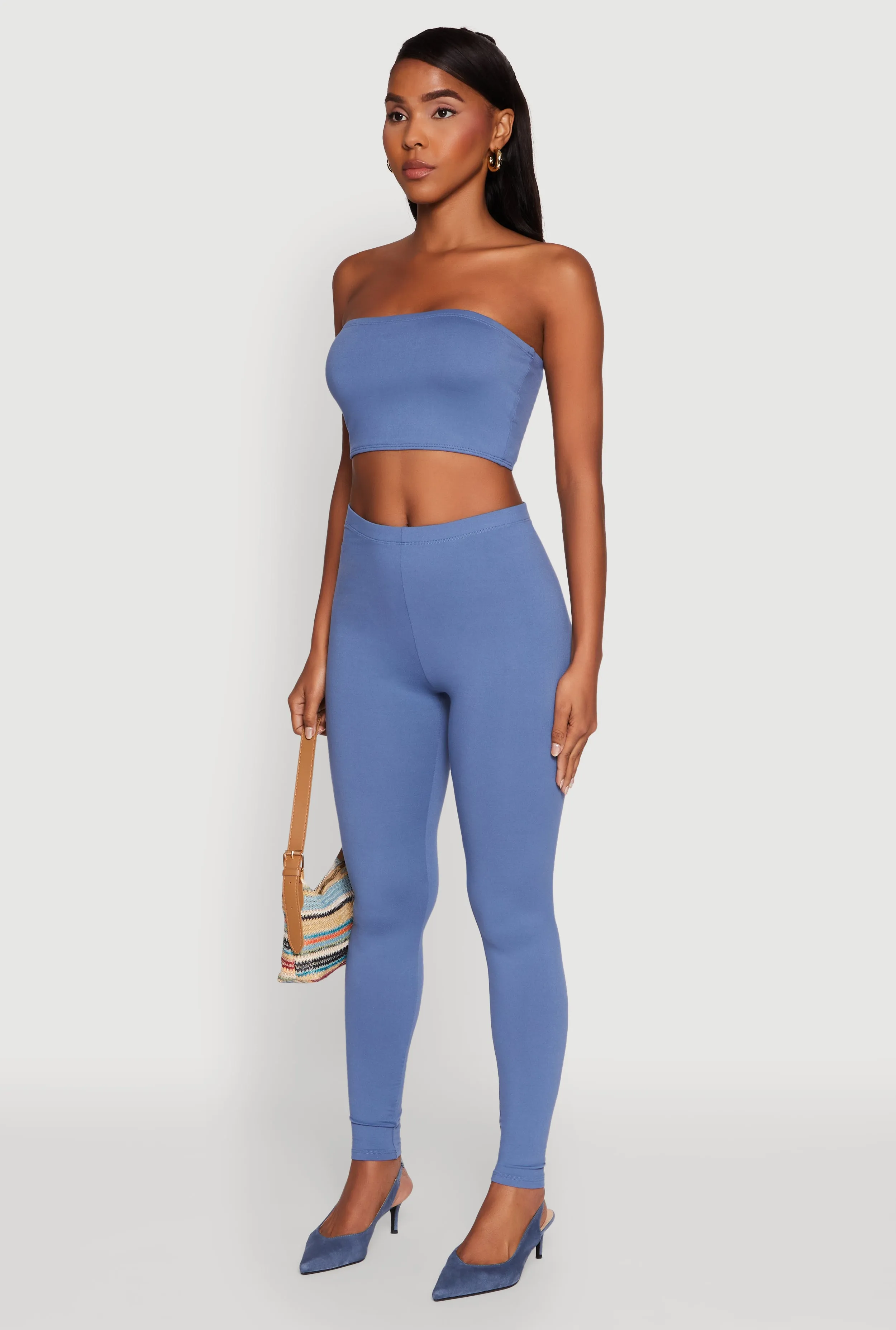 Trendy Solid Cropped Bandeau Top sold by Rainbow product image thumbnail 5