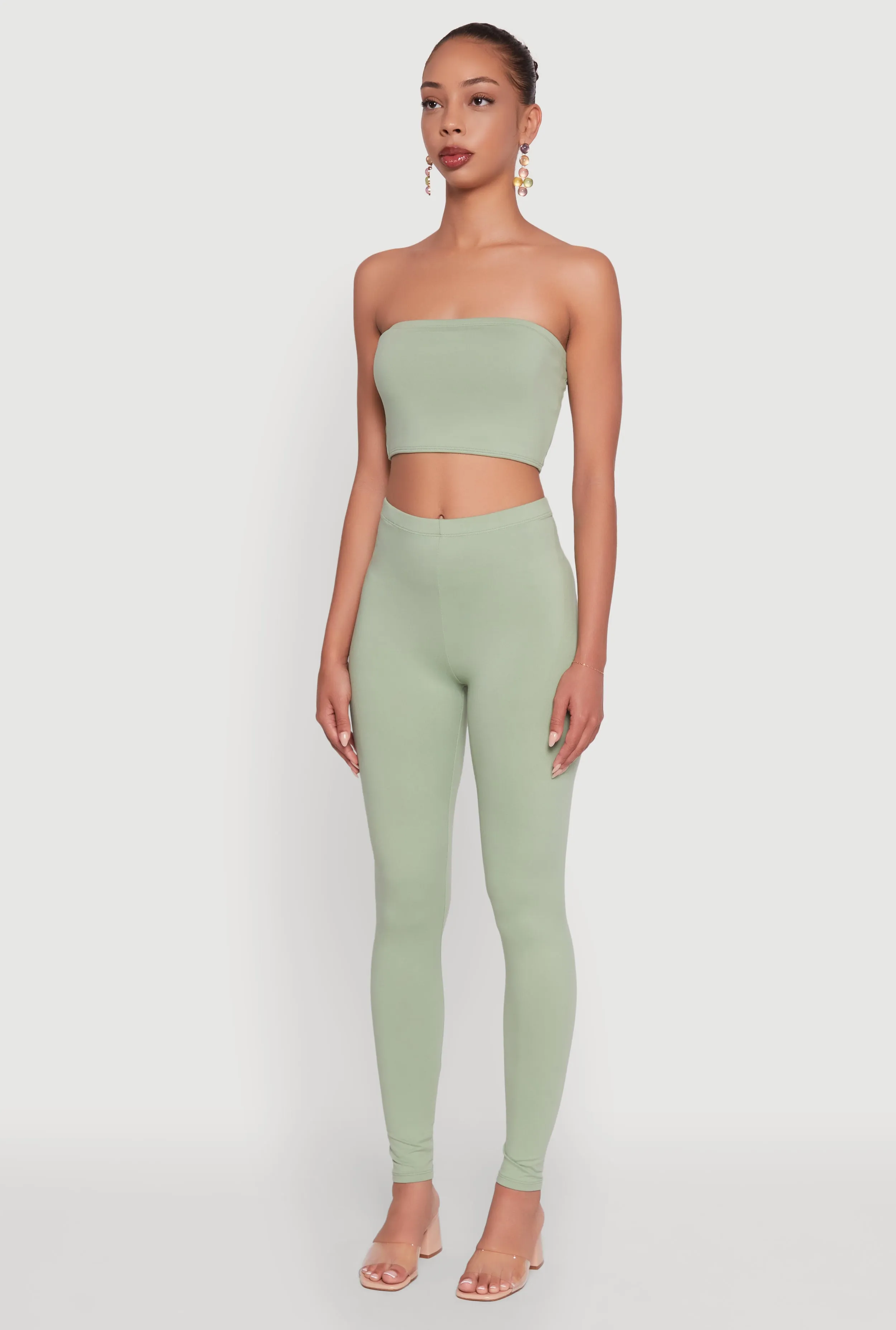 Trendy Solid Cropped Bandeau Top sold by Rainbow product image thumbnail 5