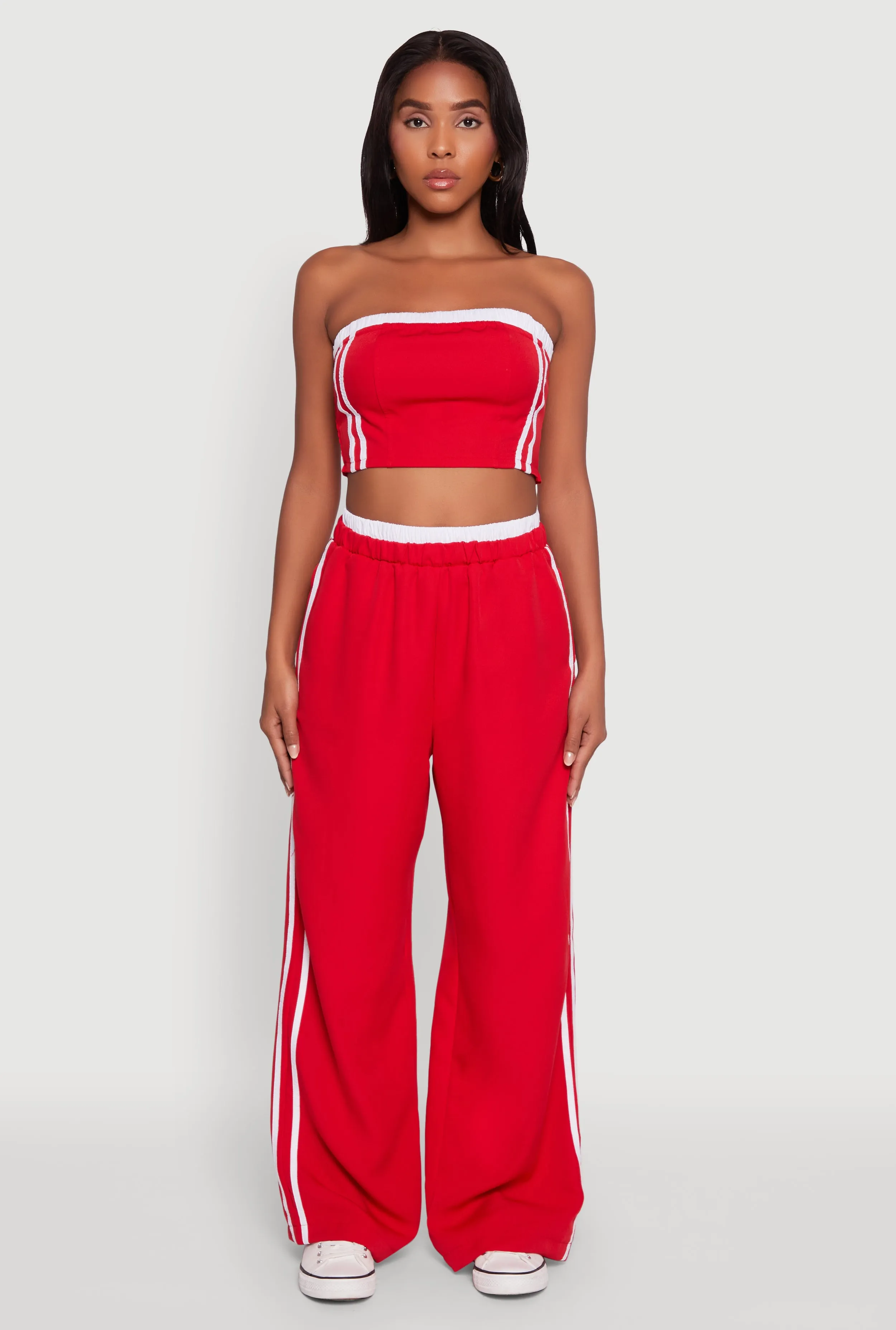 Varsity Stripe Wide Leg Pants sold by Rainbow product image thumbnail 2