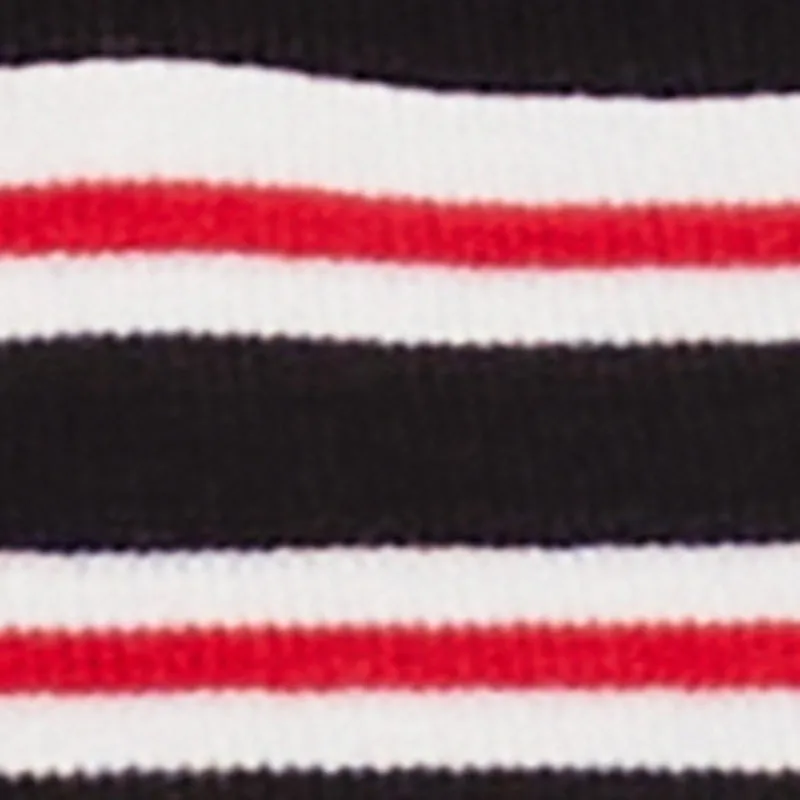 Daisy Varsity Stripe Trim Cropped Polo Shirt sold by Rainbow product image thumbnail 4