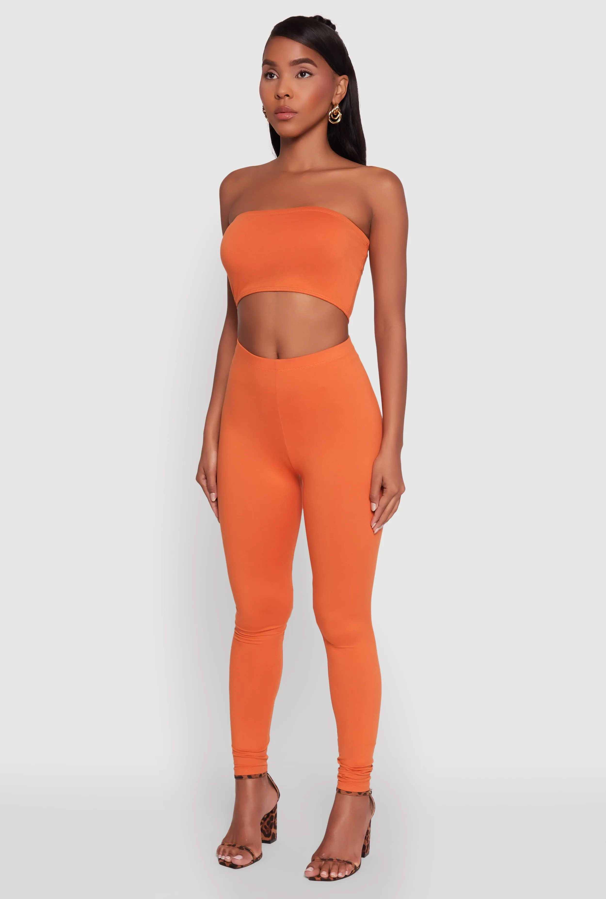 Trendy Solid Cropped Bandeau Top sold by Rainbow product image thumbnail 5