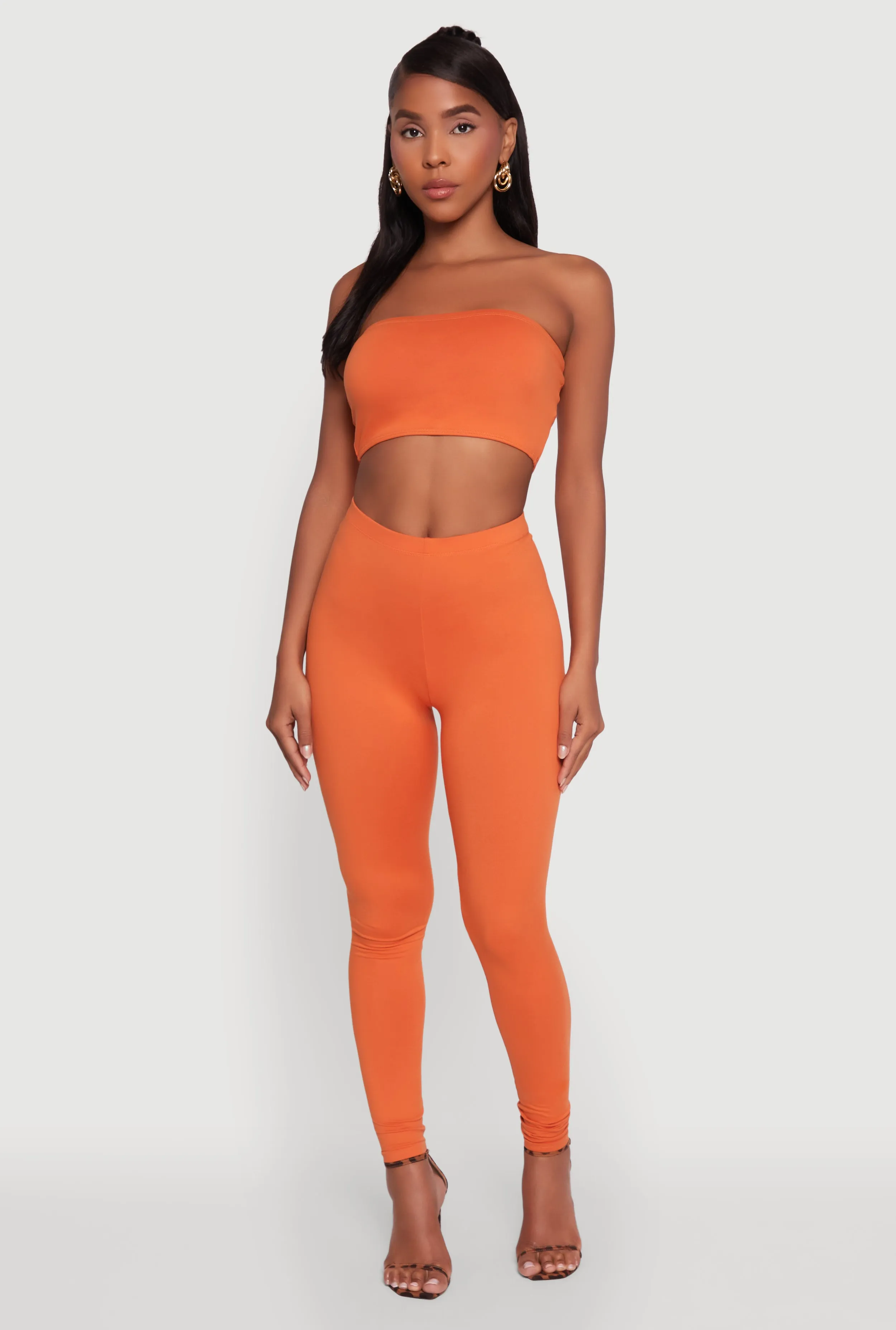 Trendy Solid Cropped Bandeau Top sold by Rainbow product image thumbnail 3