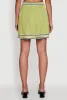 Daisy High Waisted Pleated Skirt with Varsity Stripe Detail sold by Rainbow
