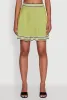 Daisy High Waisted Pleated Skirt with Varsity Stripe Detail sold by Rainbow