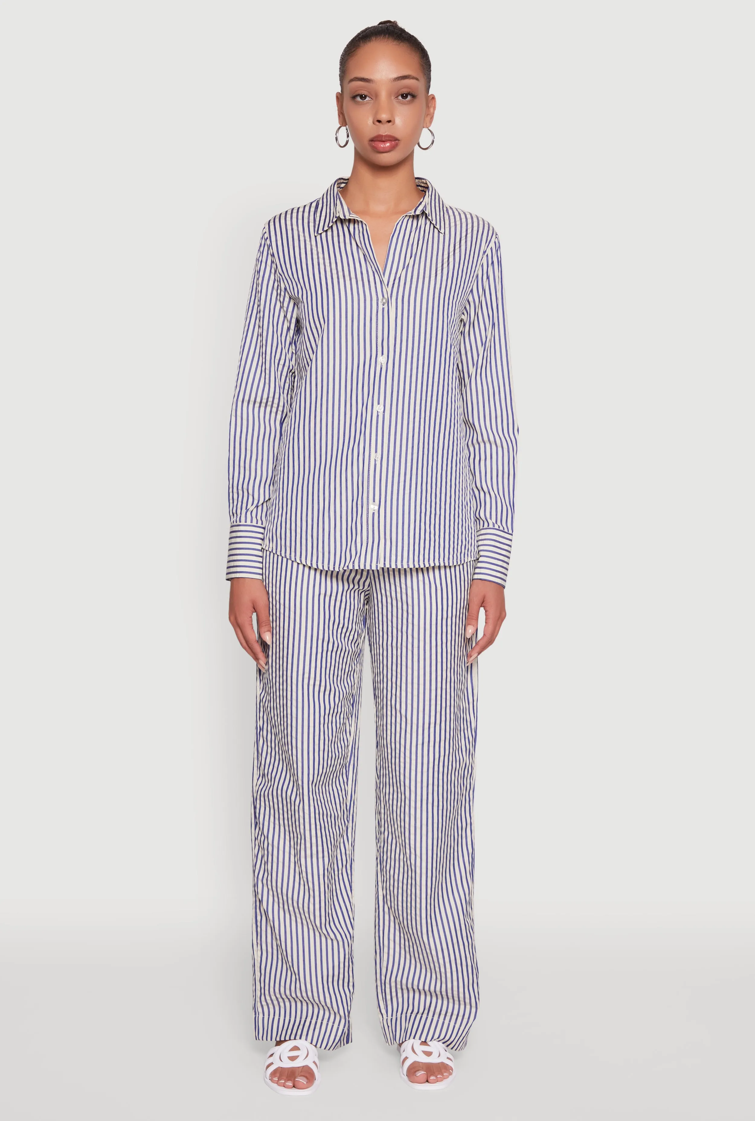 Striped Mid Rise Palazzo Pants sold by Rainbow product image thumbnail 2