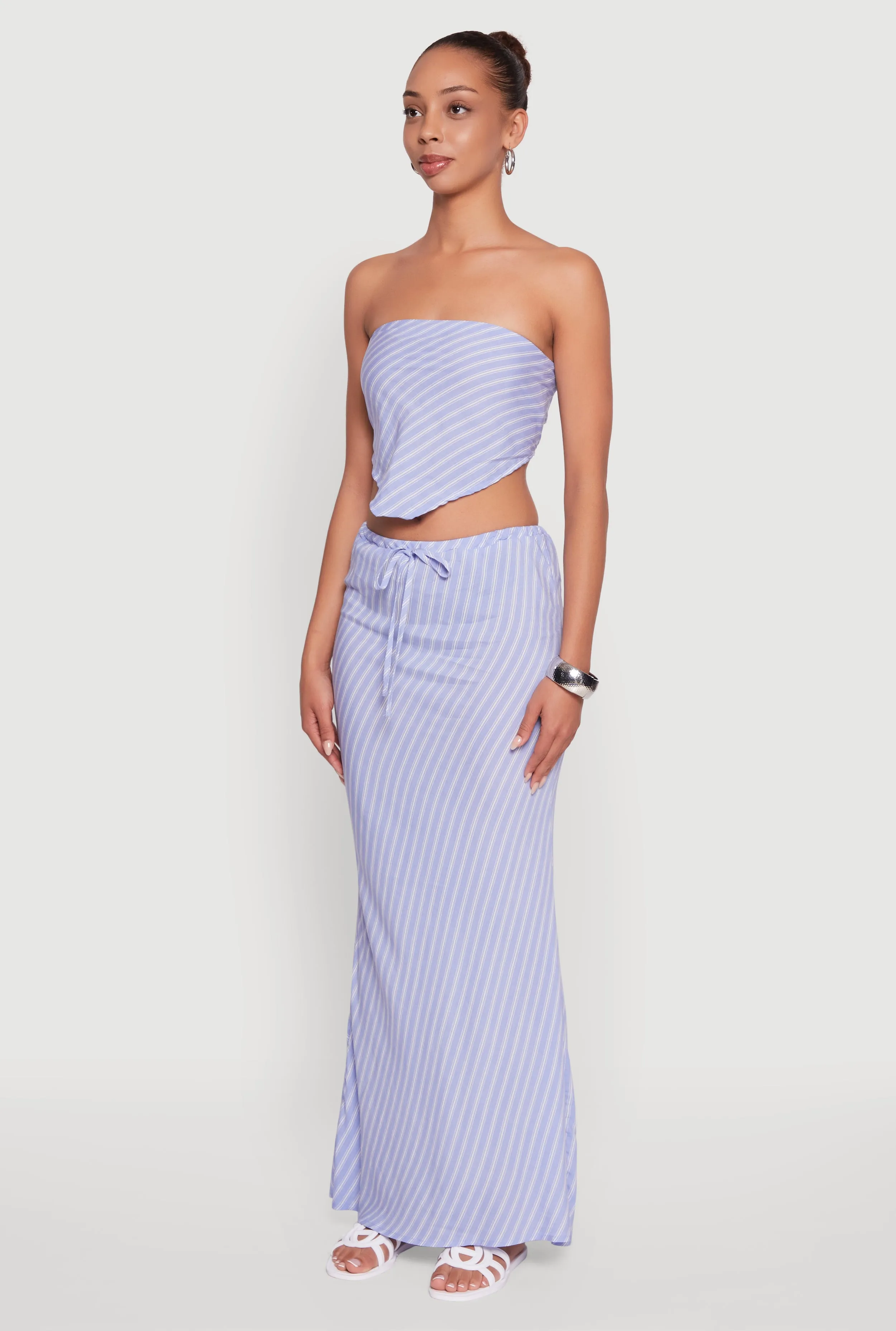 Patterned Hanky Hem Tube Top sold by Rainbow product image thumbnail 5
