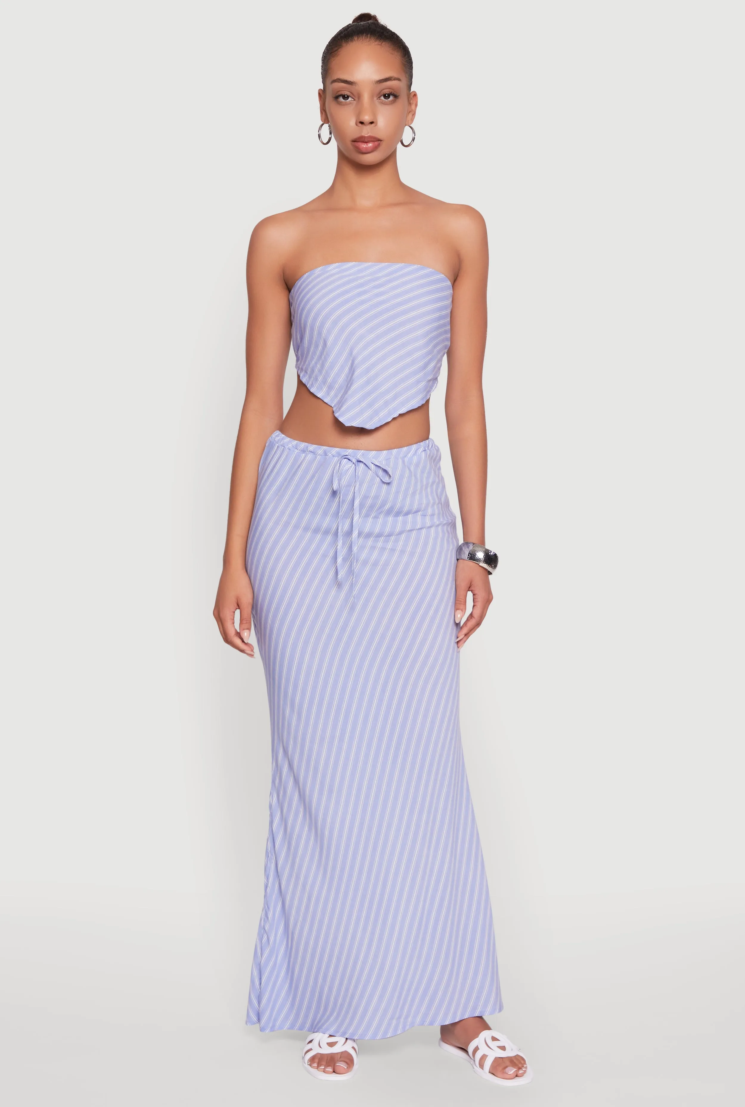 Patterned Hanky Hem Tube Top sold by Rainbow product image thumbnail 2