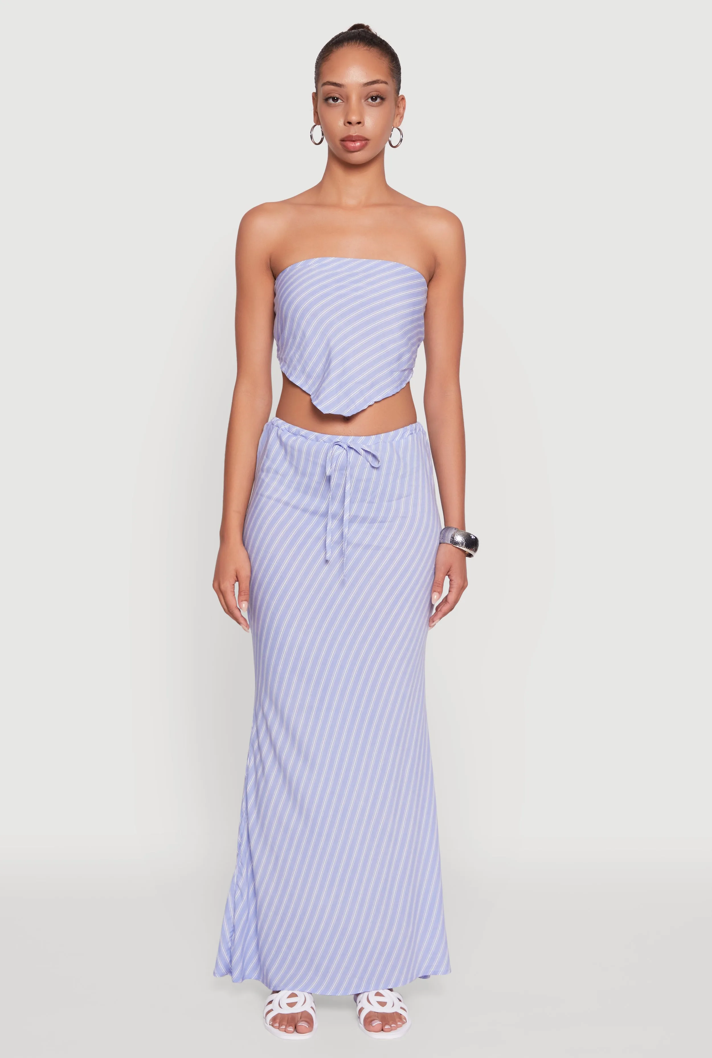Patterned Hanky Hem Tube Top sold by Rainbow product image thumbnail 3