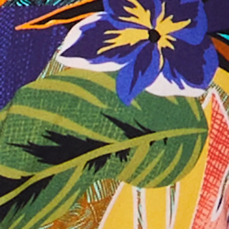 Plus Size High Waisted Floral Print Palazzo Pants sold by Rainbow product image thumbnail 4