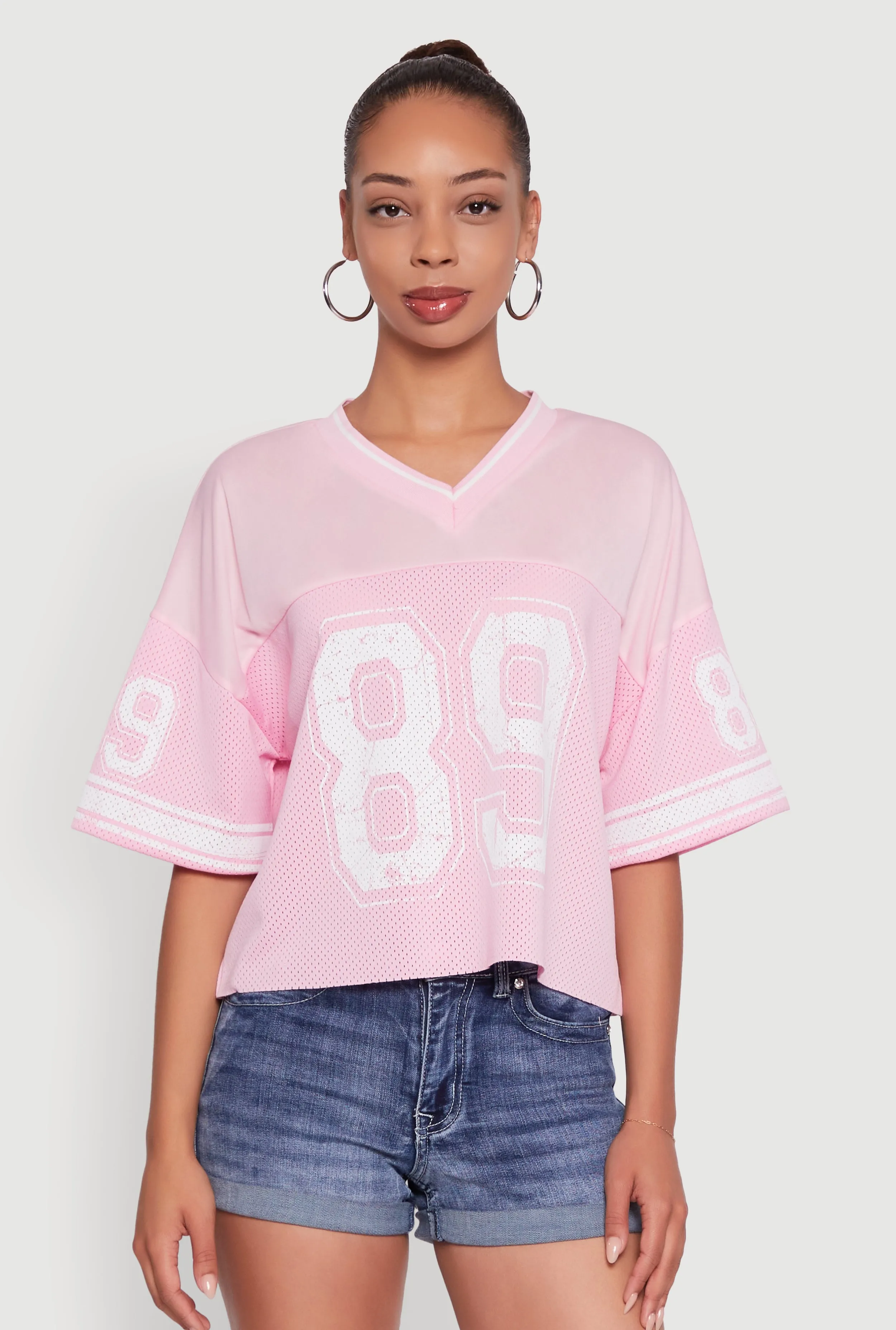 89 Graphic Boxy Football Jersey sold by Rainbow product image thumbnail 2