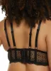 Plus Size Double Strap Caged Back Scalloped Lace Plunge Bra sold by Rainbow