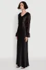 Lace V-Neck Bell Sleeve Button Front Blouse sold by Rainbow