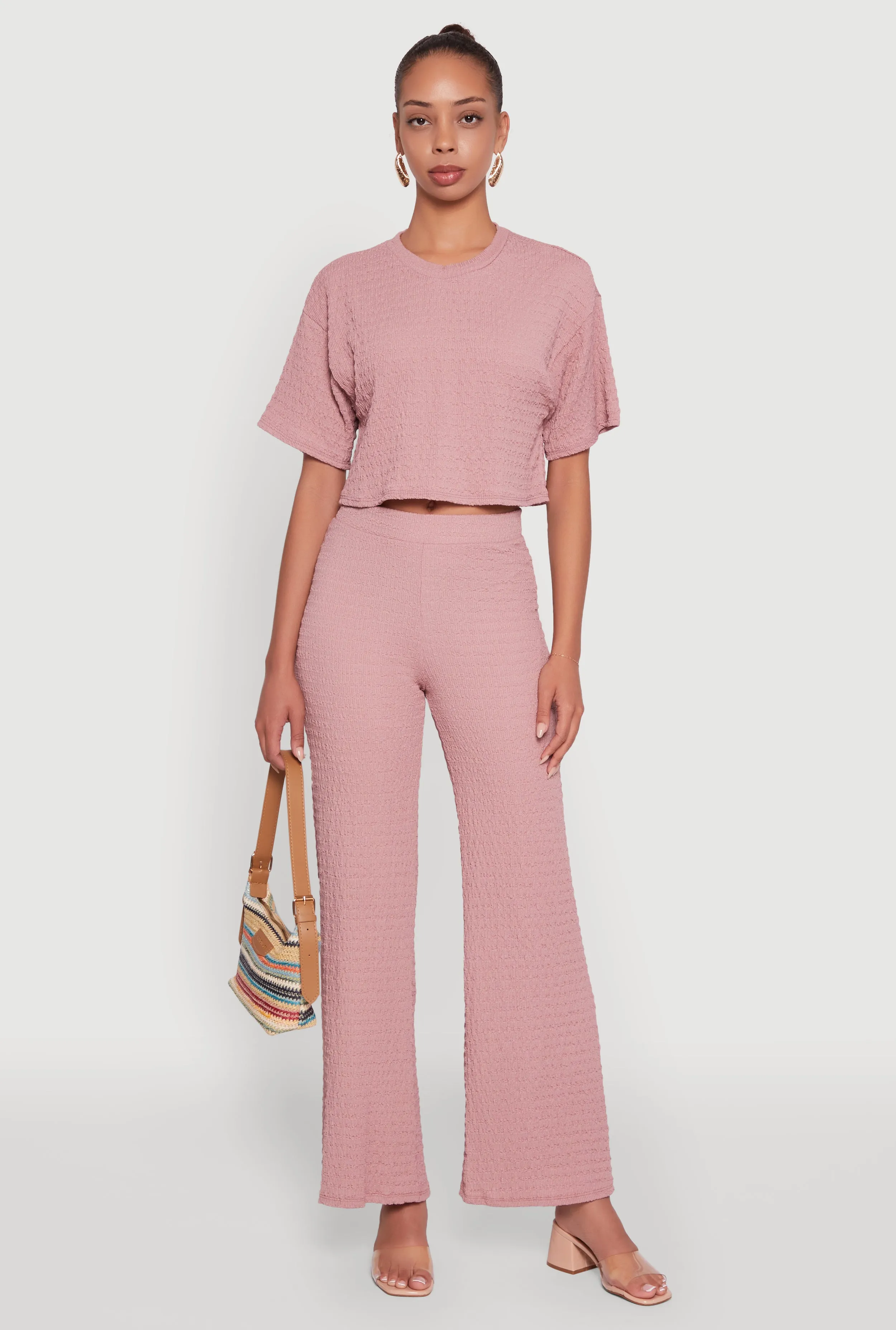 Textured Knit Wide Leg Pants sold by Rainbow product image thumbnail 2