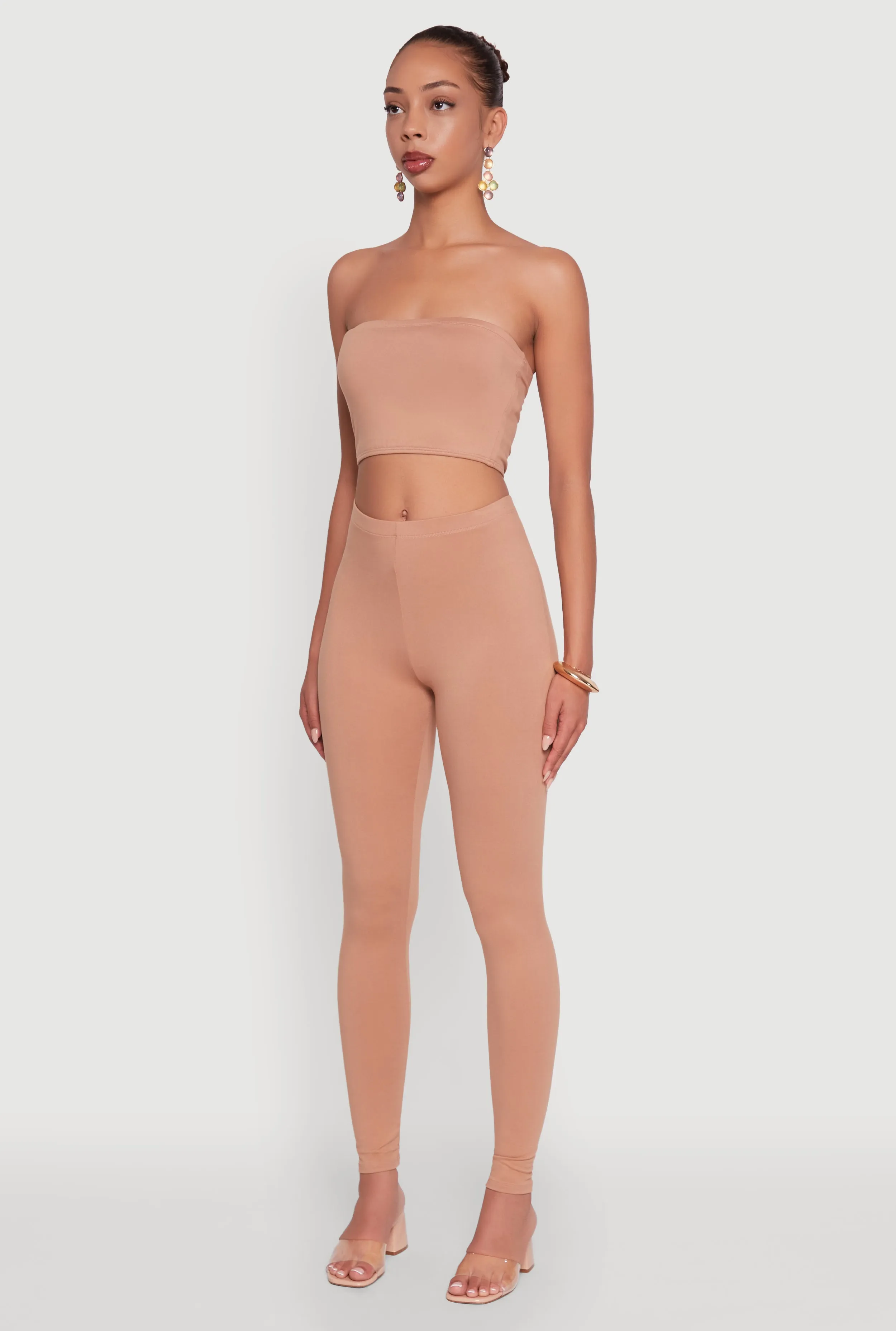 Trendy Solid Cropped Bandeau Top sold by Rainbow product image thumbnail 5