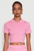 Daisy Classic Fit Short Sleeve Cropped Polo Shirt sold by Rainbow