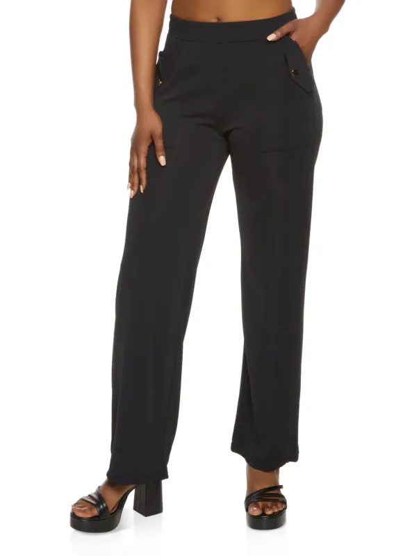 Crepe Knit Wide Leg Pants sold by Rainbow