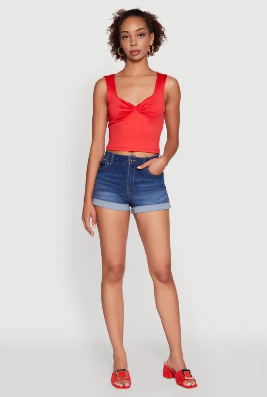 Iris Sweetheart Cropped Tank Top sold by Rainbow