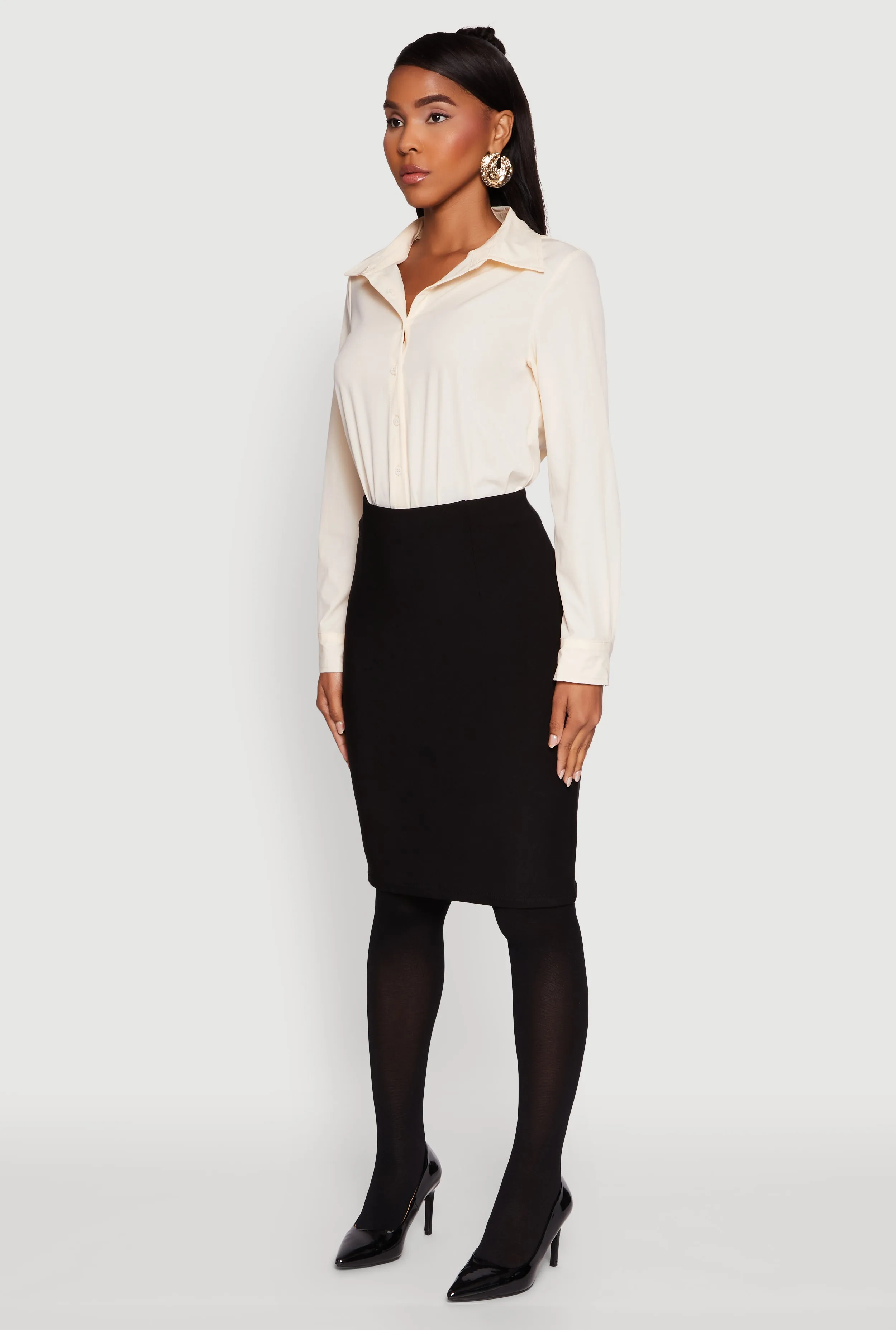 Daisy Collared Button Front Thong Bodysuit sold by Rainbow product image thumbnail 5