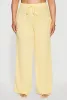 Plus Size Textured Knit Solid Wide Leg Pants sold by Rainbow