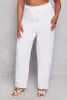 Plus Size Ribbed Knit Drawstring Pants sold by Rainbow