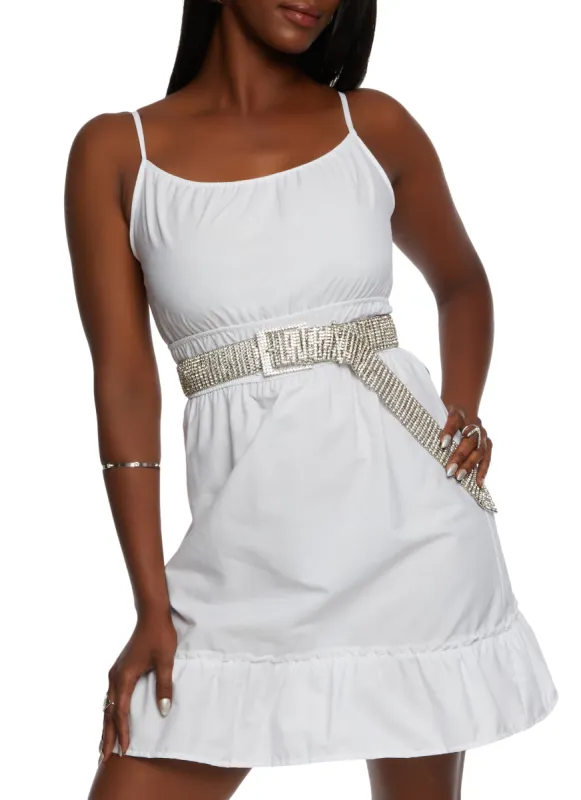 Ruffled Hem Cami Dress sold by Rainbow