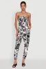 Floral Print Smocked Tube Jumpsuit sold by Rainbow