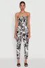 Floral Print Smocked Tube Jumpsuit sold by Rainbow