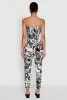 Floral Print Smocked Tube Jumpsuit sold by Rainbow