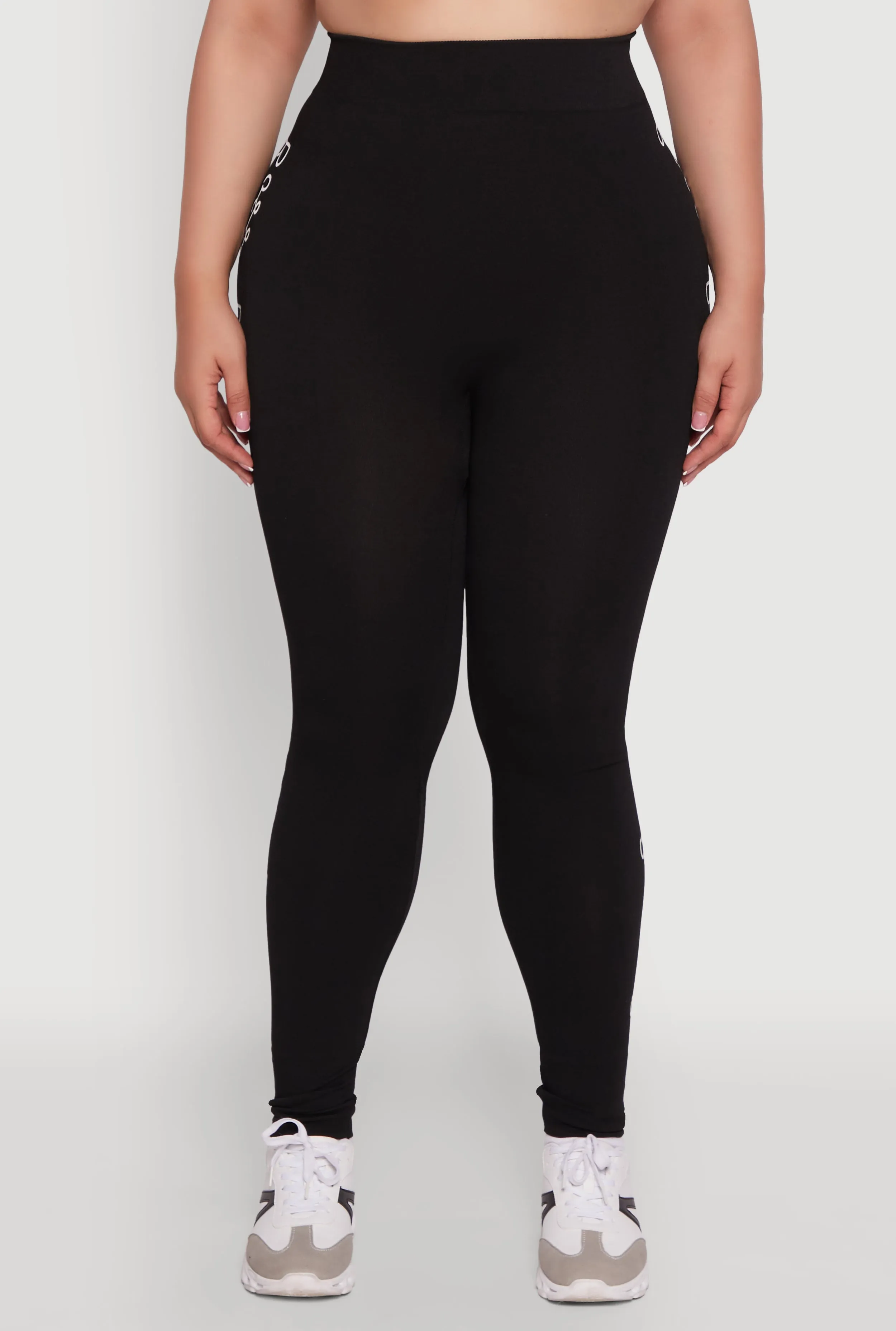 Plus Size Boss Graphic High Waisted Leggings sold by Rainbow product image thumbnail 5