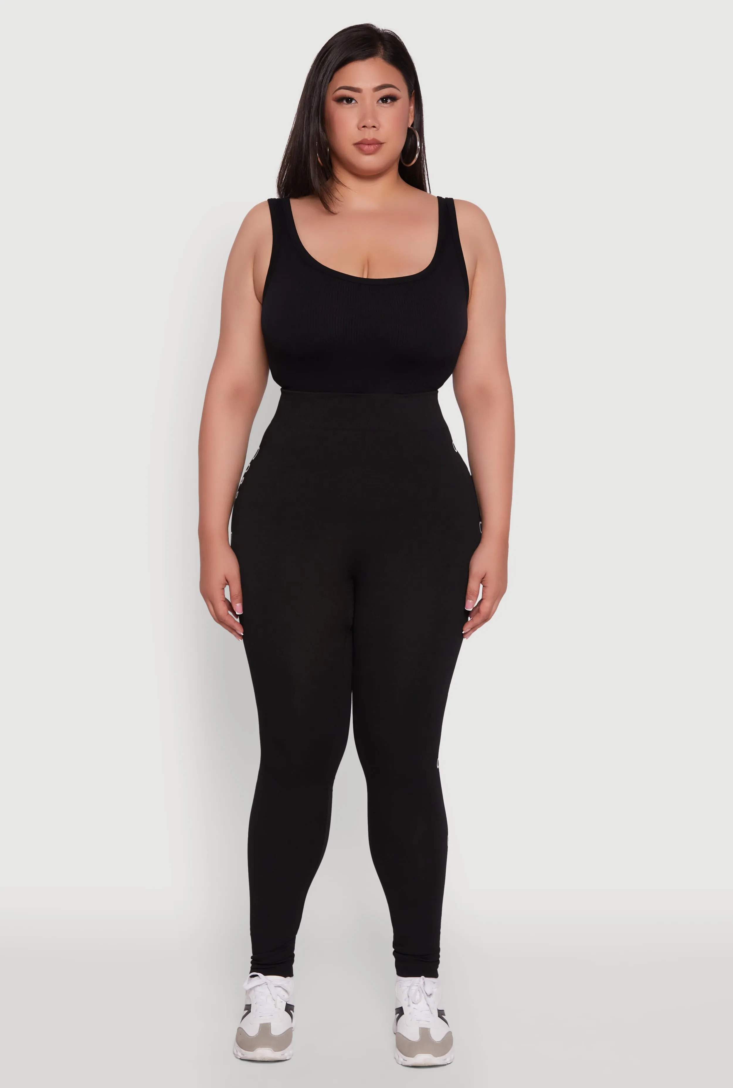 Plus Size Boss Graphic High Waisted Leggings sold by Rainbow product image thumbnail 2