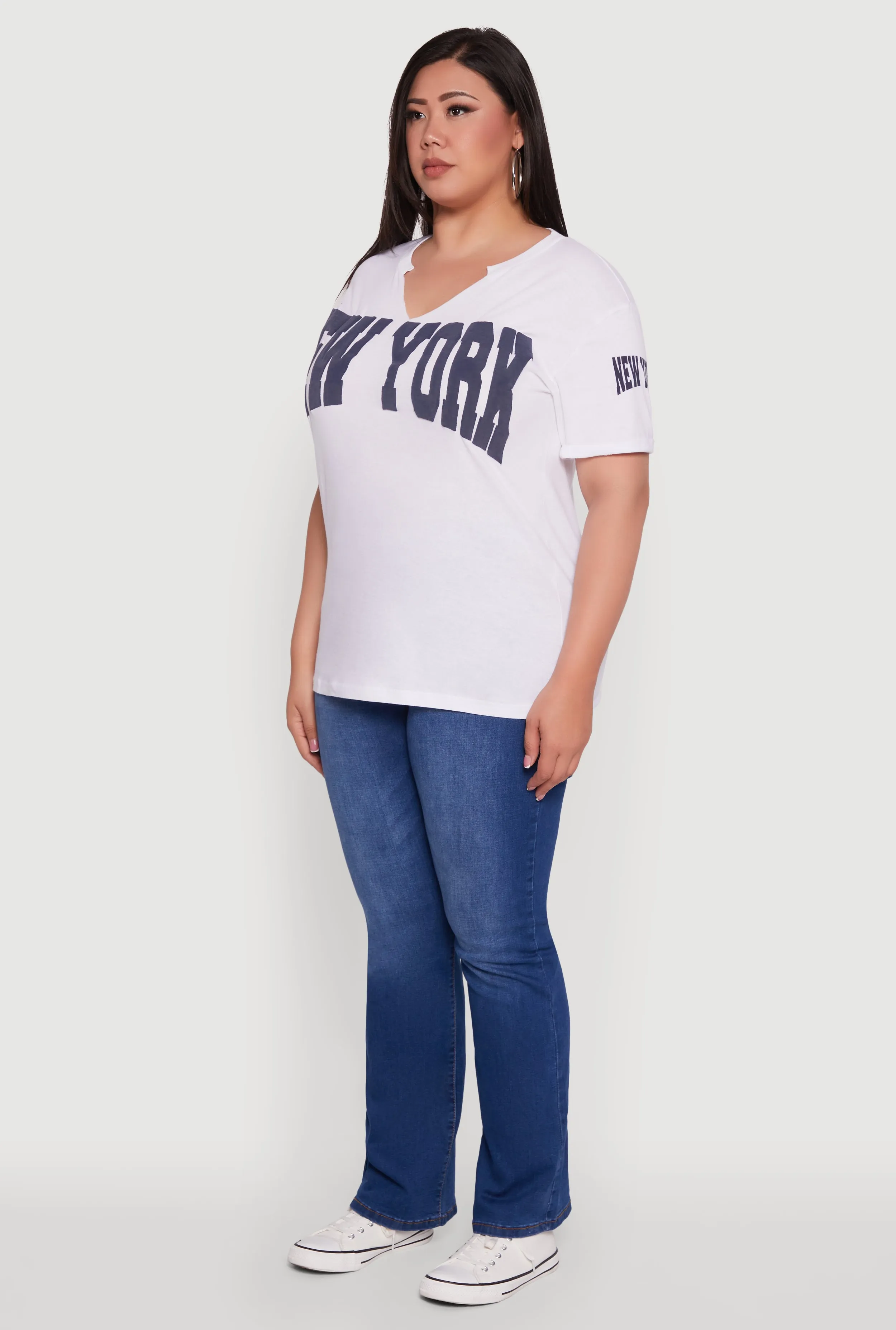 Plus Size New York Graphic Print Tee sold by Rainbow product image thumbnail 5