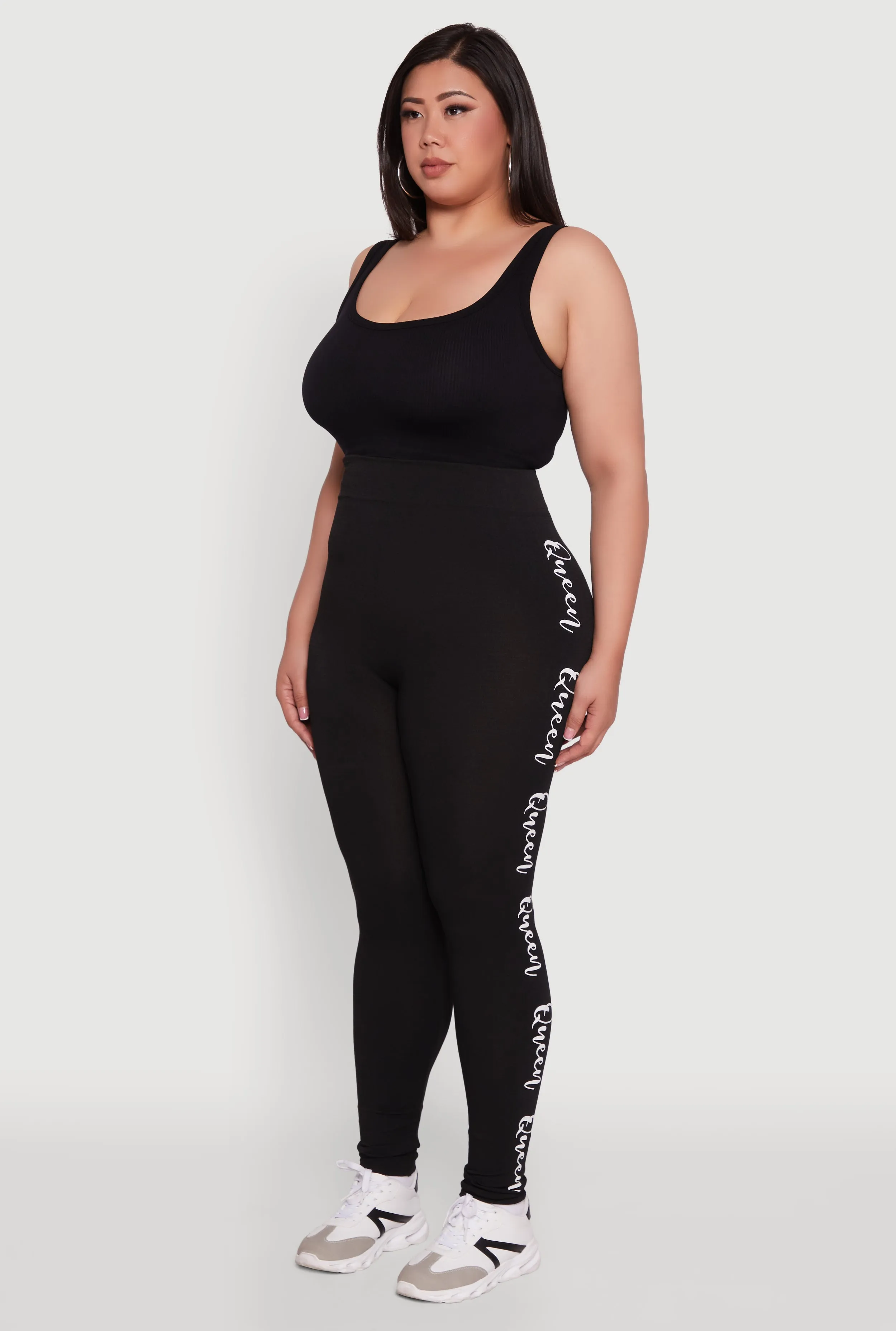 Plus Size Queen Graphic High Waisted Leggings sold by Rainbow product image thumbnail 3
