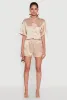 Chic Satin High Waisted Shorts sold by Rainbow