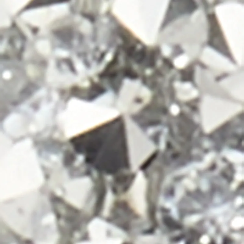 Metallic Rhinestone Hoop Earrings sold by Rainbow product image thumbnail 3