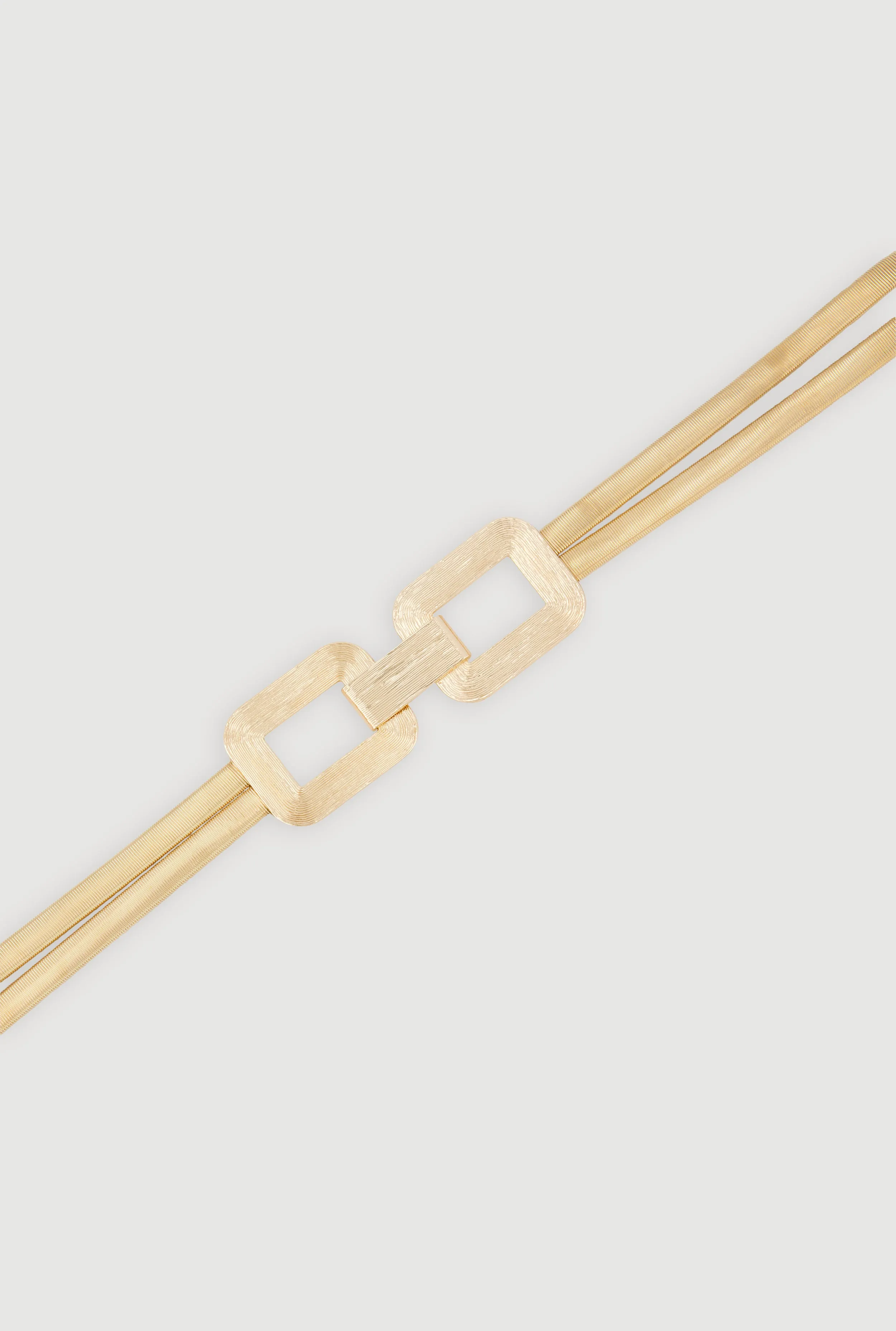 Metallic Chain Detail Double Layer Stretch Belt sold by Rainbow product image thumbnail 3