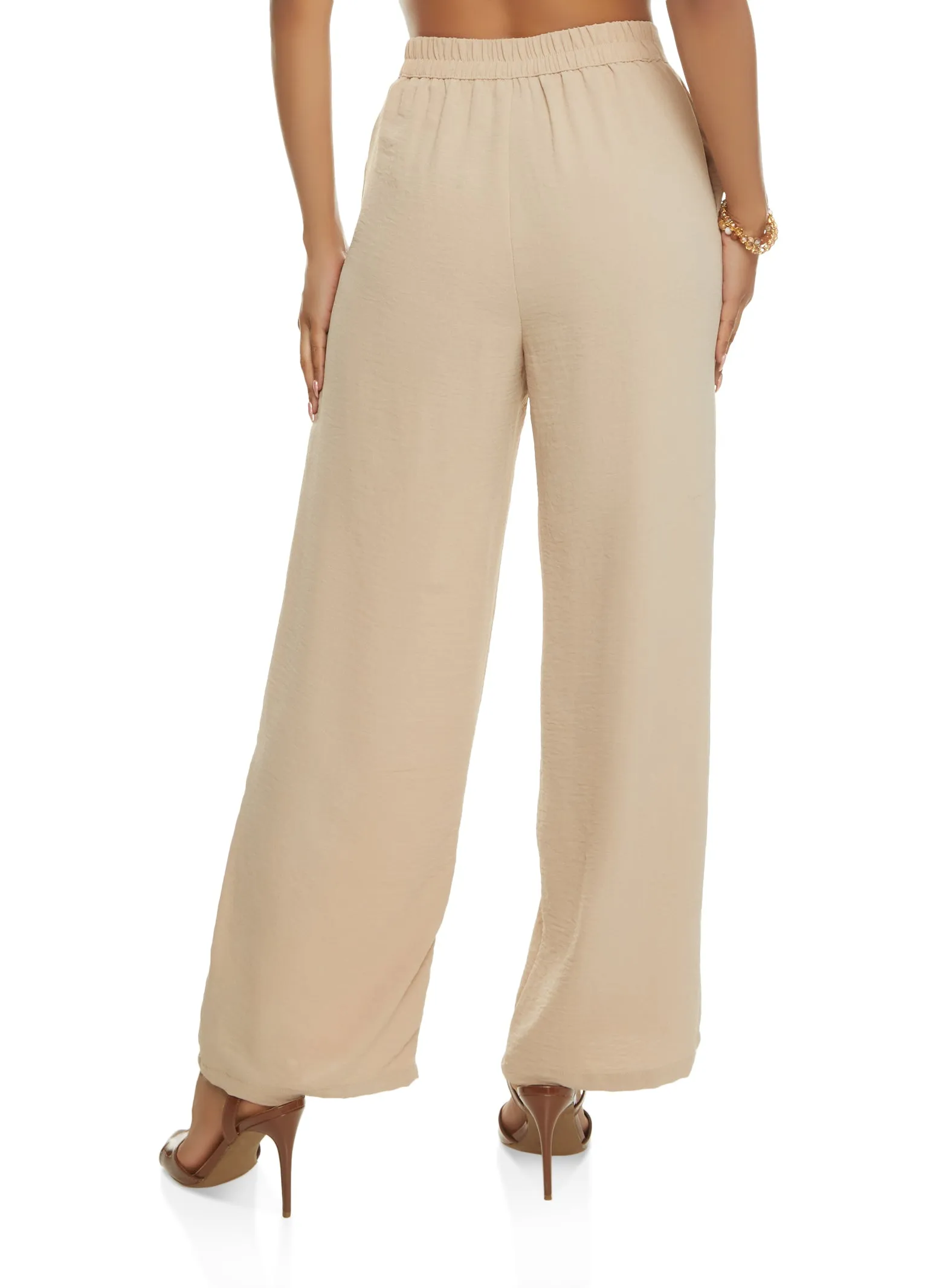 Linen High Waist Wide Leg Pants sold by Rainbow product image thumbnail 2