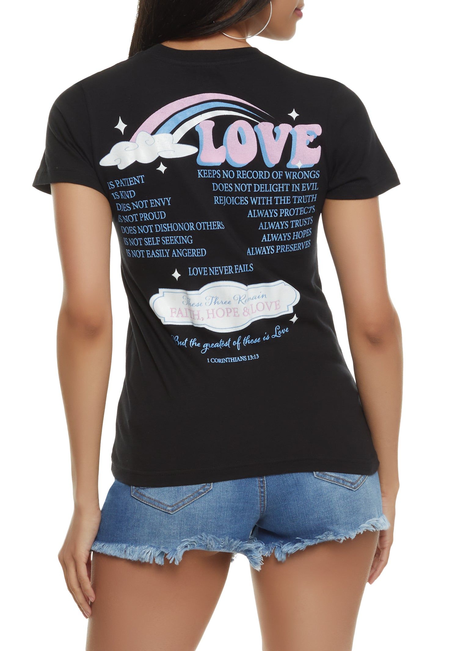 Love Inspirational Back Graphic Tee sold by Rainbow product image thumbnail 2