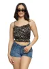 Satin Floral Smocked Tie Front Cami sold by Rainbow