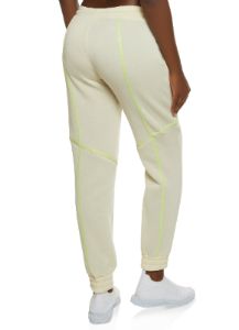 Contrast Piping Drawstring Joggers sold by Rainbow