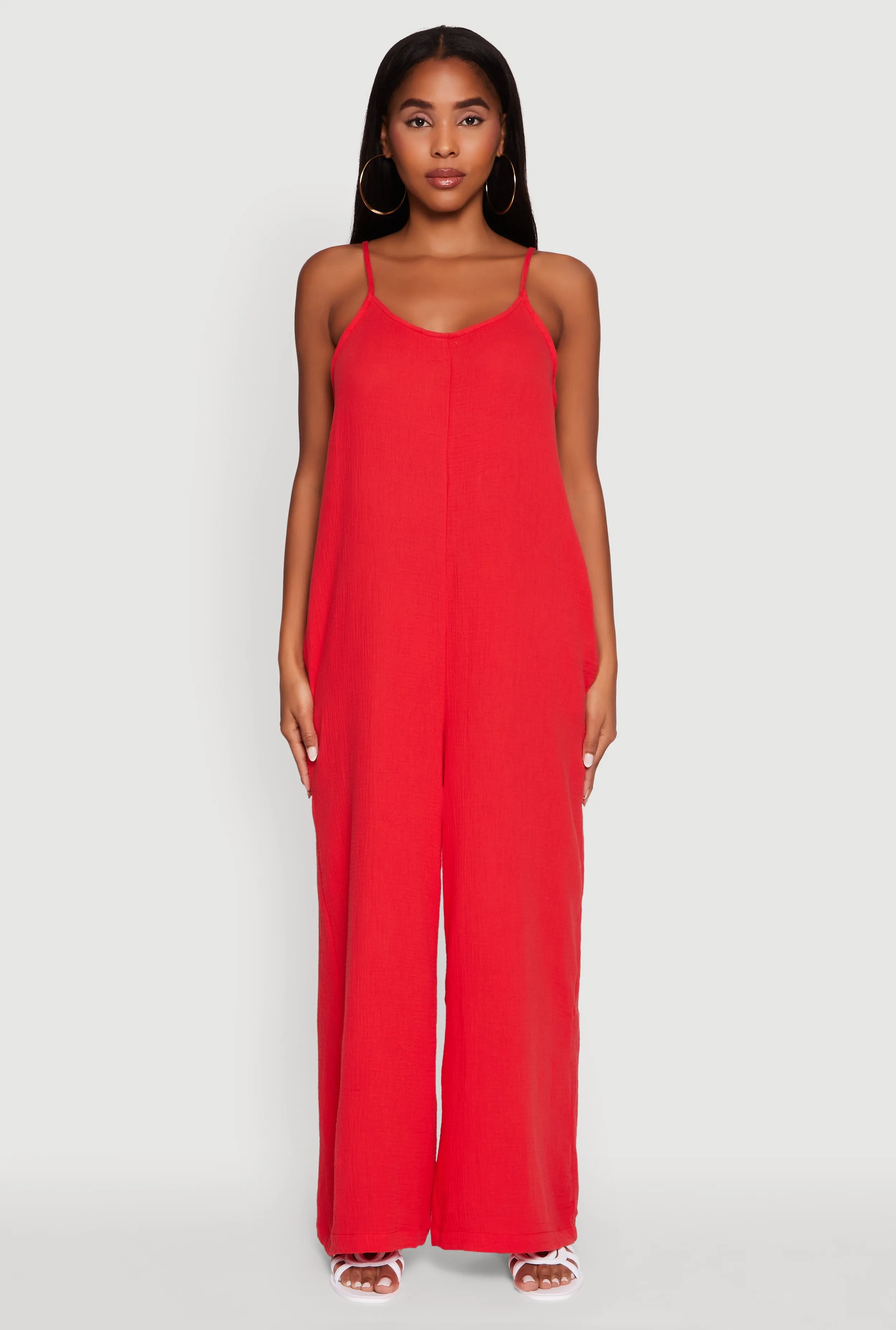 Gauze Knit Wide Leg Jumpsuit sold by Rainbow product image thumbnail 2