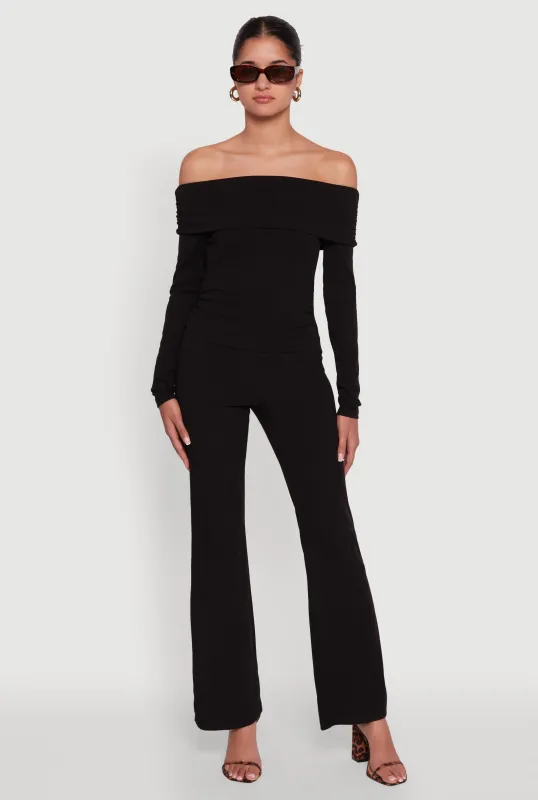 Haute Monde Brushed Knit Boot Cut Pants sold by Rainbow