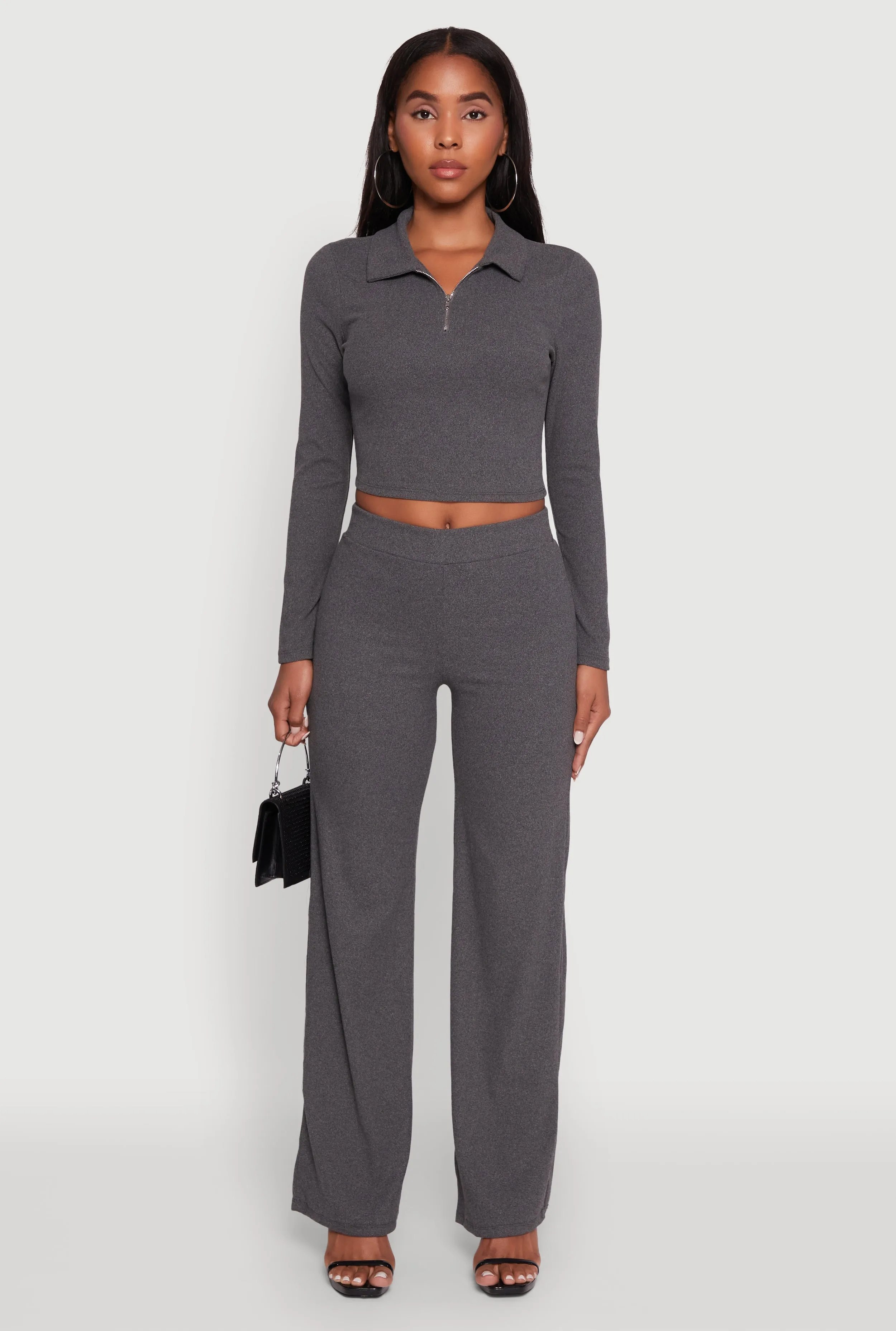 Brushed Knit Pull On Straight Leg Pants sold by Rainbow product image thumbnail 2