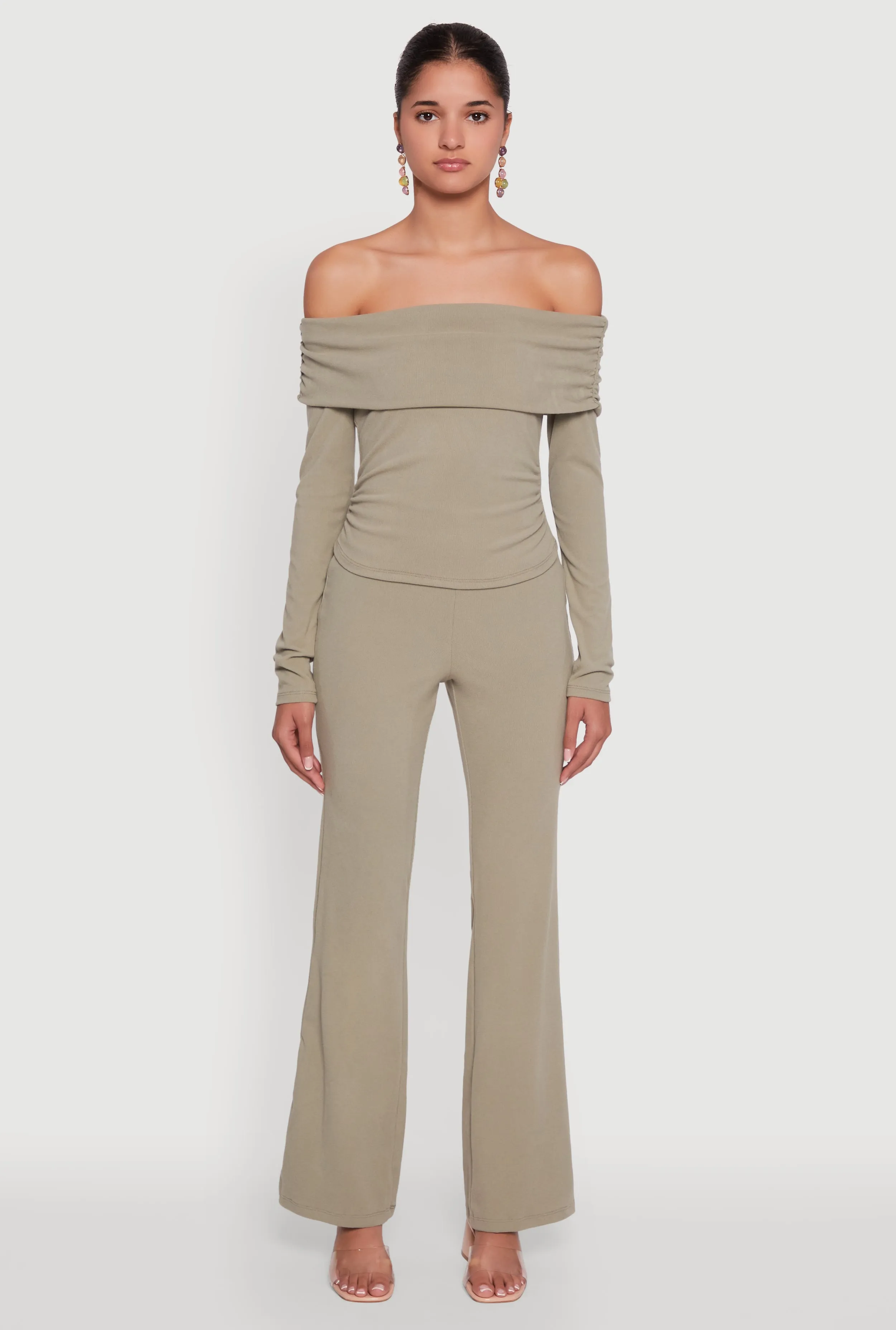 Haute Monde Brushed Knit Boot Cut Pants sold by Rainbow product image thumbnail 2