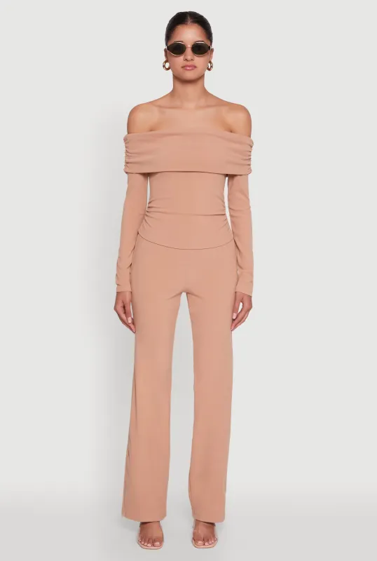 Haute Monde Brushed Knit Boot Cut Pants sold by Rainbow