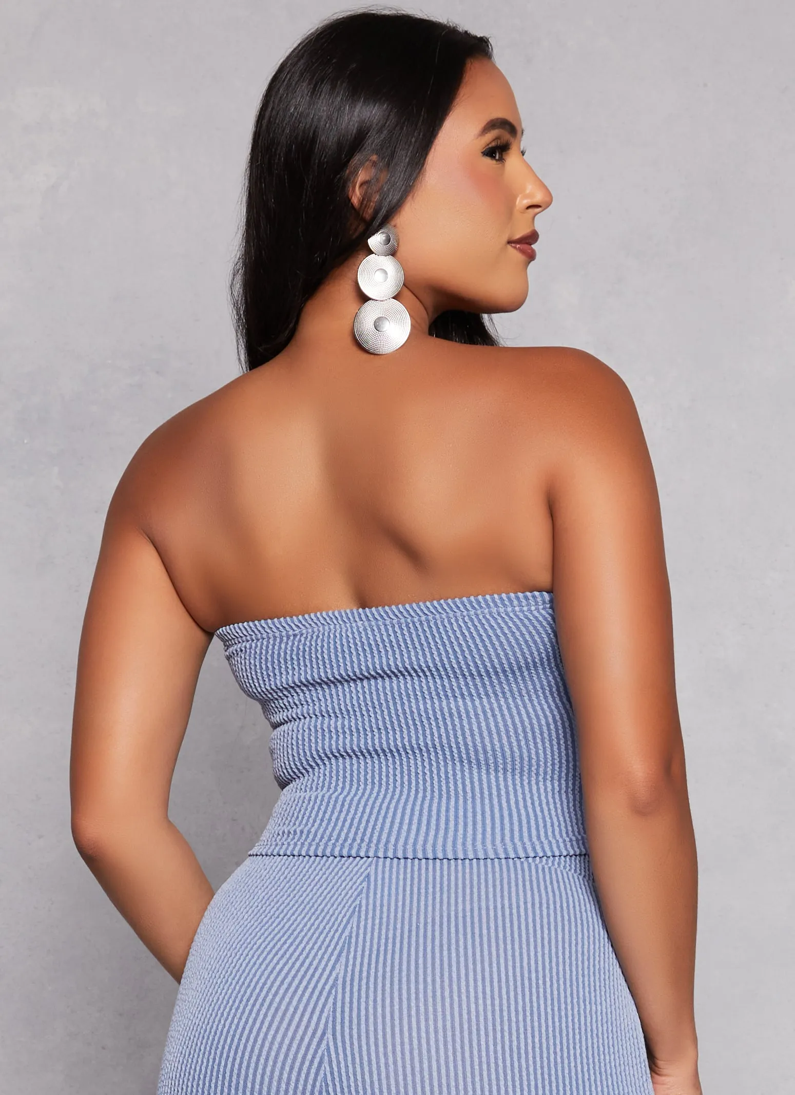 Rib Knit Cropped Tube Top sold by Rainbow product image thumbnail 3