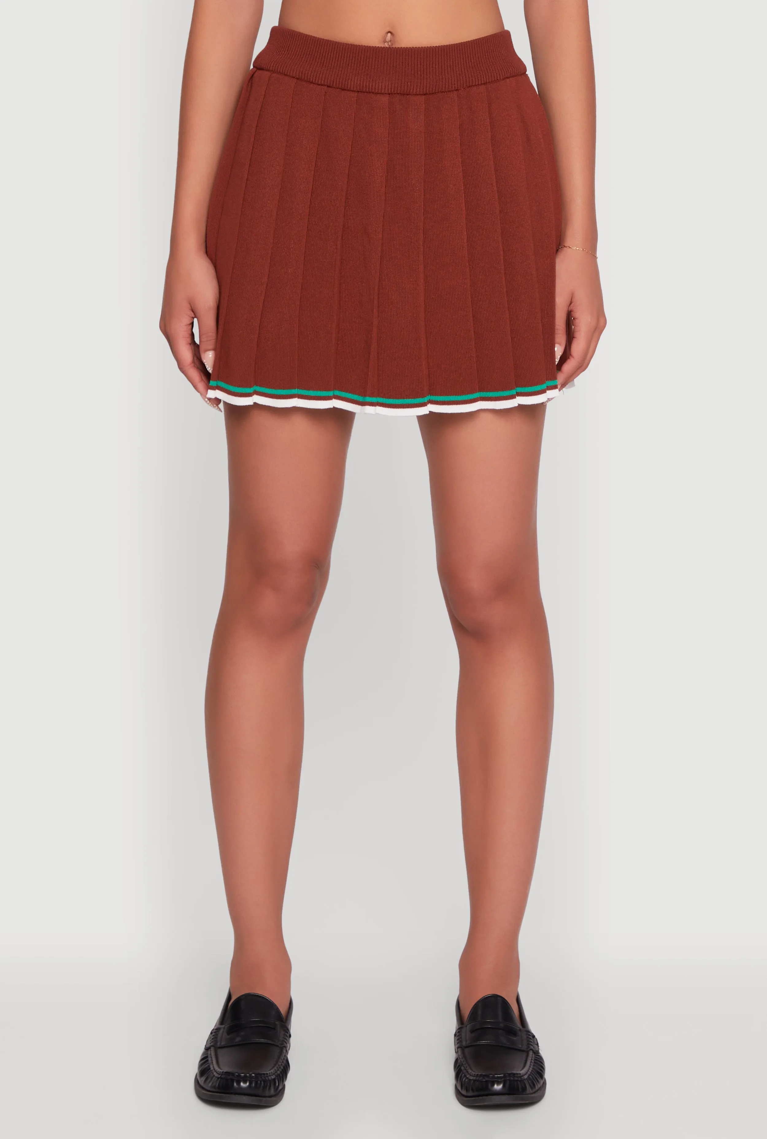 Daisy Contrast Trim Mini Pleated Tennis Skirt sold by Rainbow product image thumbnail 3