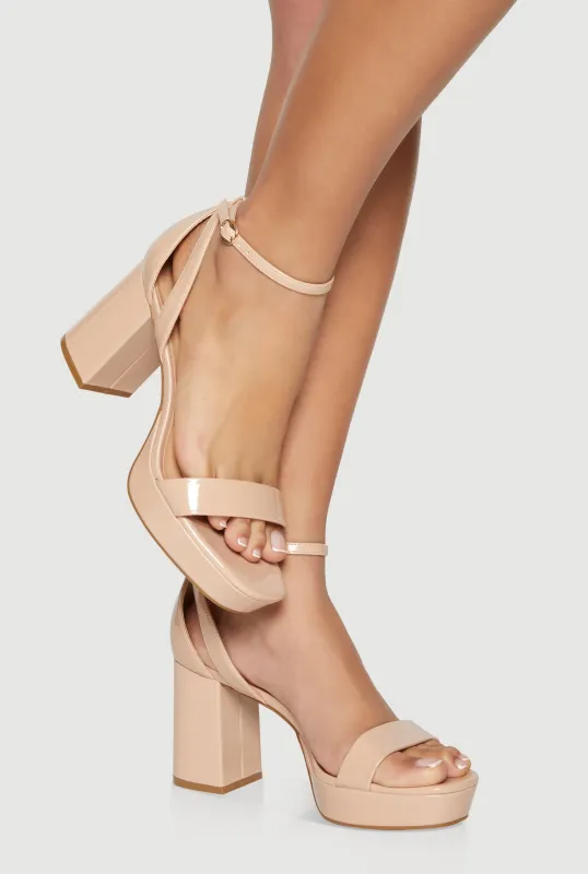 Open Toe Block Heel Sandals sold by Rainbow