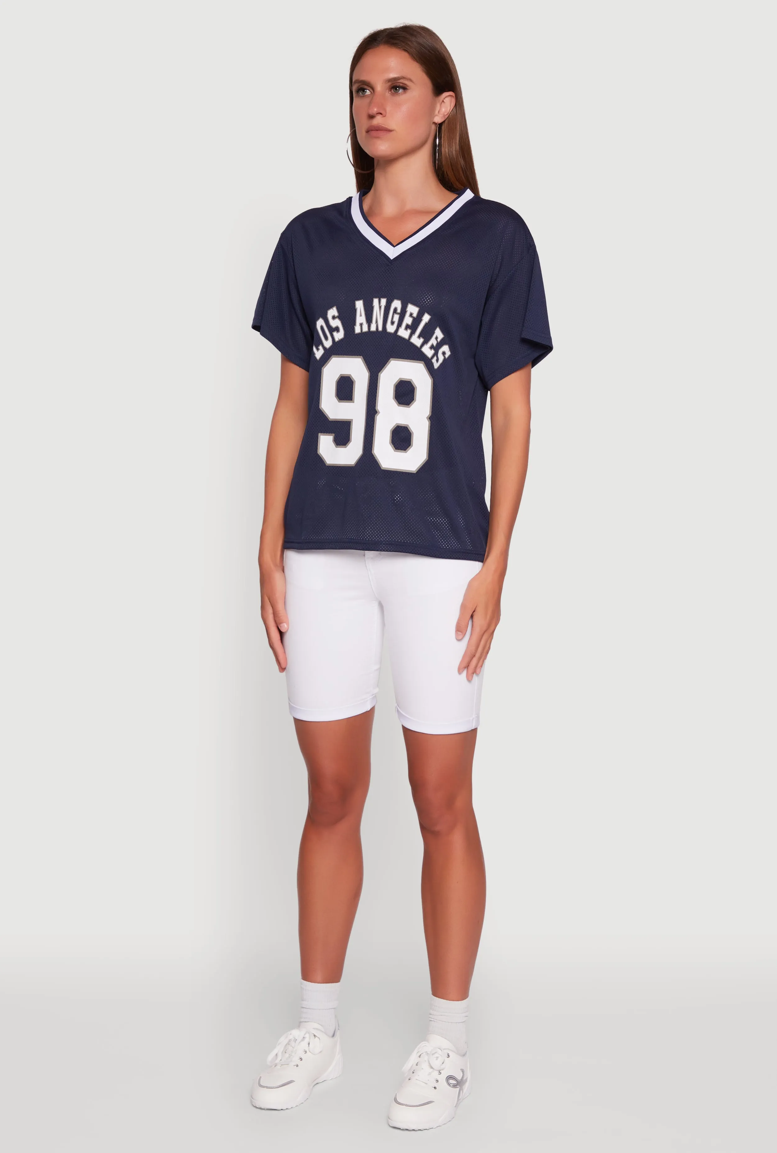 Iris Los Angeles 98 Graphic V-Neck Jersey sold by Rainbow product image thumbnail 5